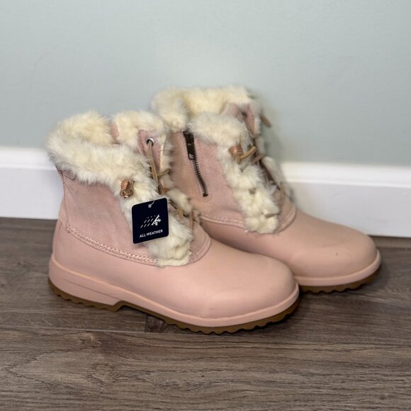 Pink Sperry Waterproof Winter Boots Size 6 - Picture 1 of 7